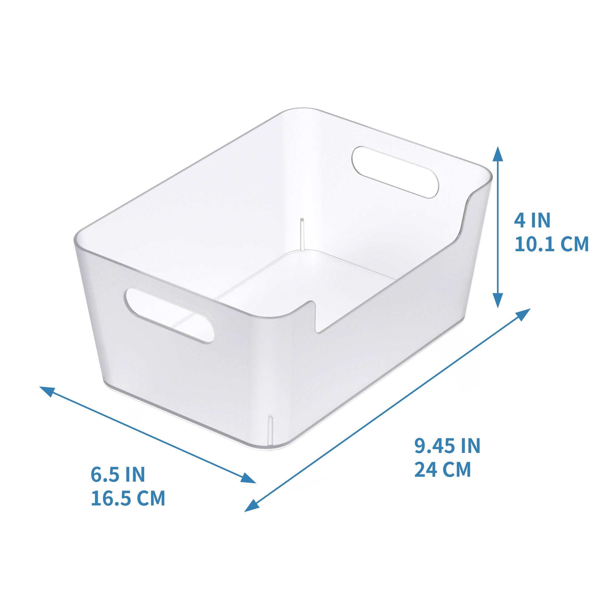 Clear Open Storage Bin by Simply Tidy